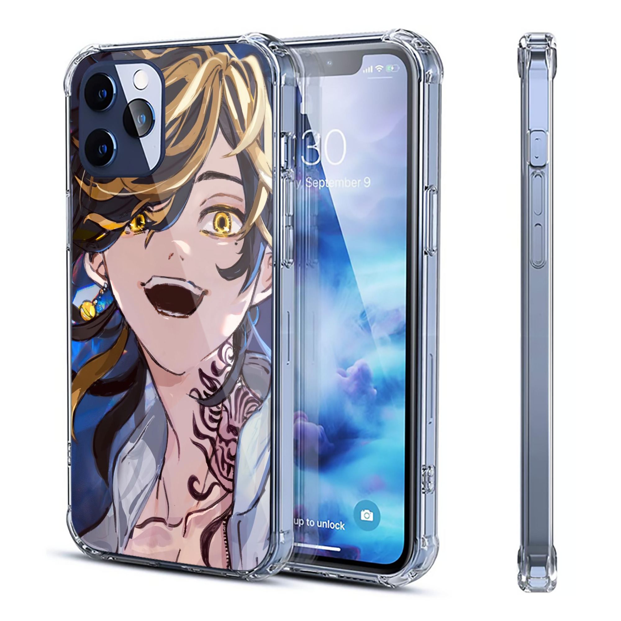 （画像用） 東京リベンジャーズ Tokyo Revengers 【iPhone 12シリーズ対応】透明スマホケース（クリアソフトケース）
